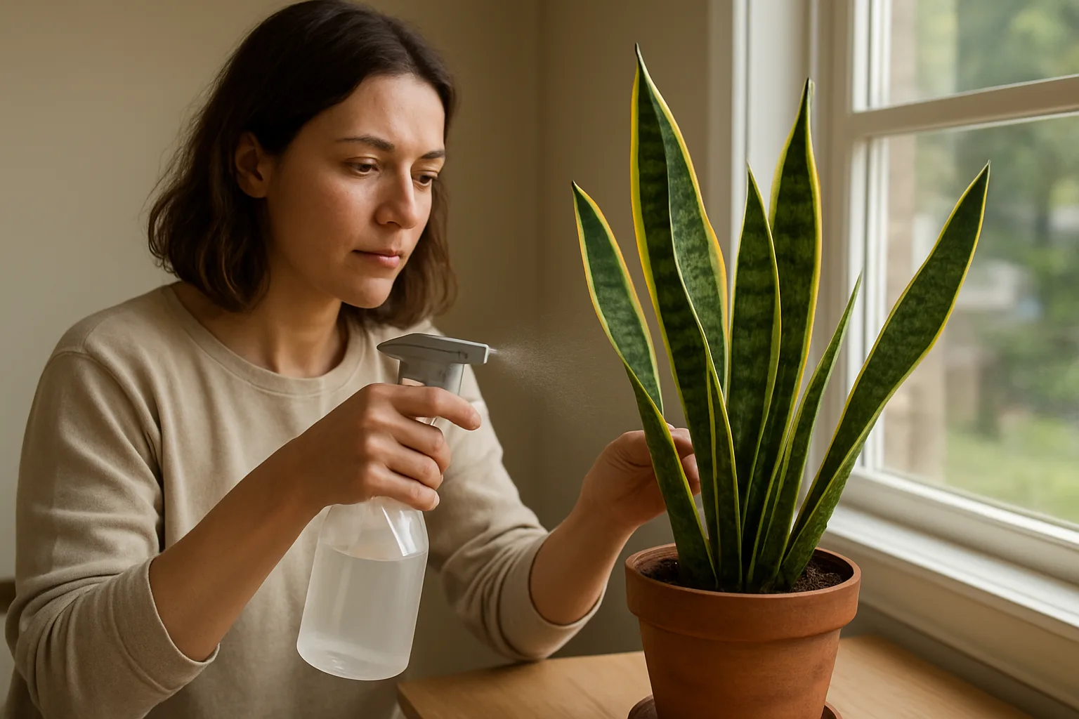 Cuidados, riego y luz ideales para la planta lengua de suegra