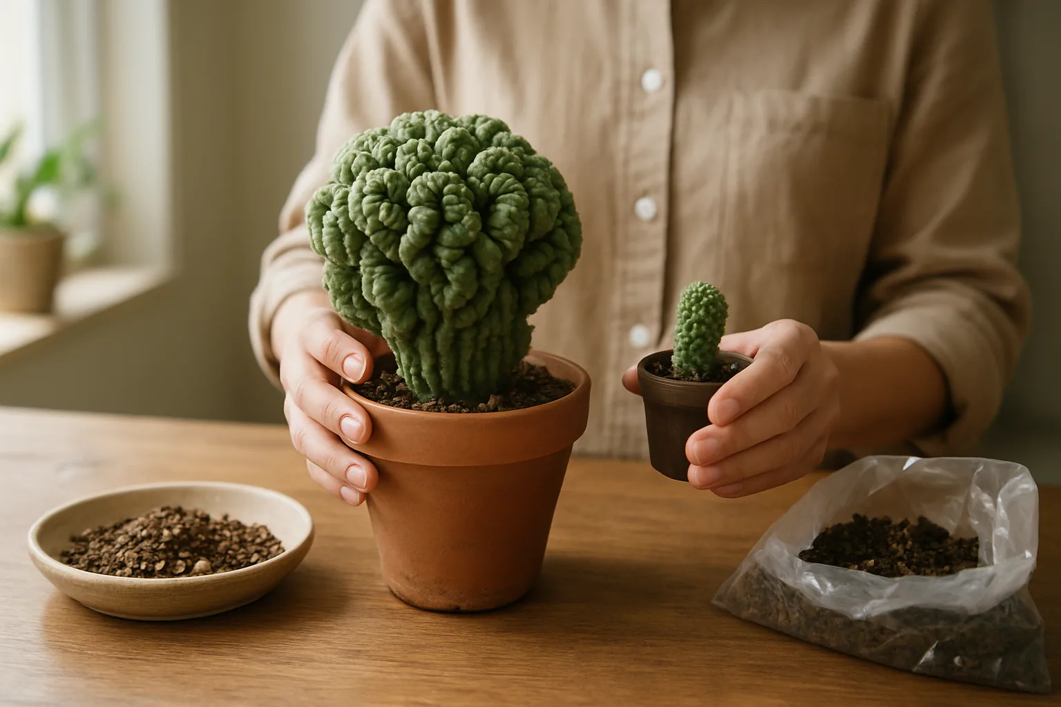 Cactus cerebro: guía práctica para su cuidado y reproducción