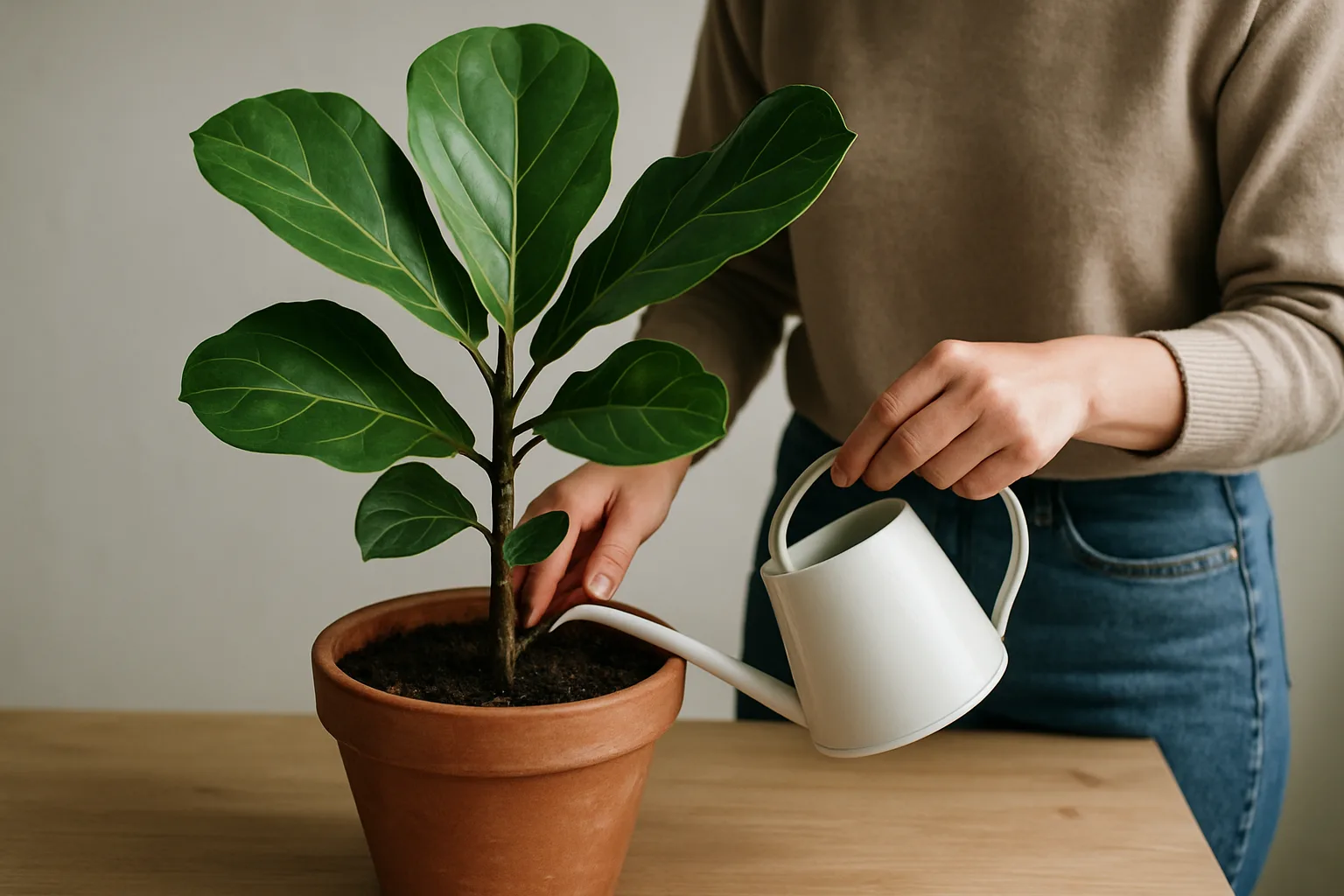 Cómo cuidar ficus pandurata en maceta para mantenerlo saludable todo el año