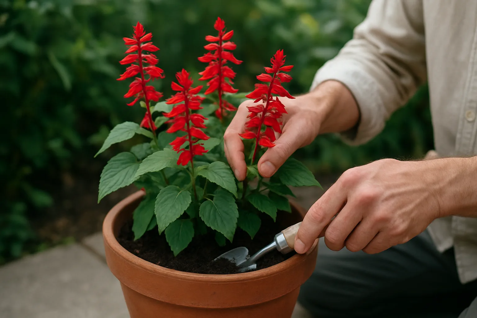 Cómo cuidar salvias en maceta para mantenerlas saludables y floridas