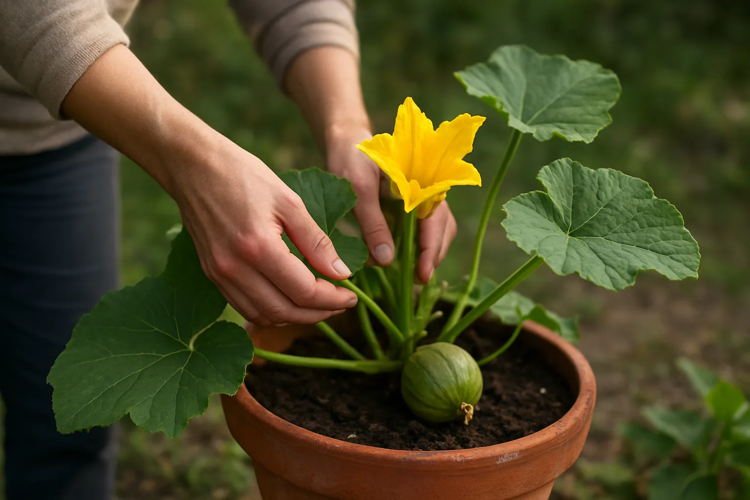 Cómo cuidar una planta de zapallo en maceta para obtener buena cosecha