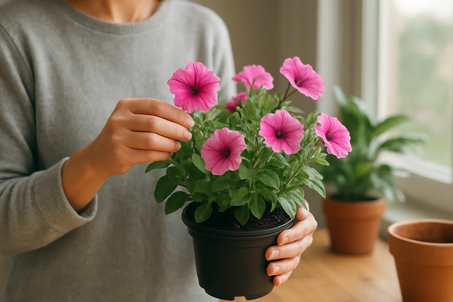 Cómo cultivar petunias en casa y mantenerlas saludables todo el año
