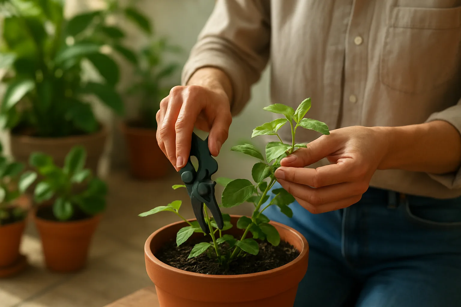 Cómo usar la podadora en plantas: cuidados, riego y luz para un crecimiento óptimo