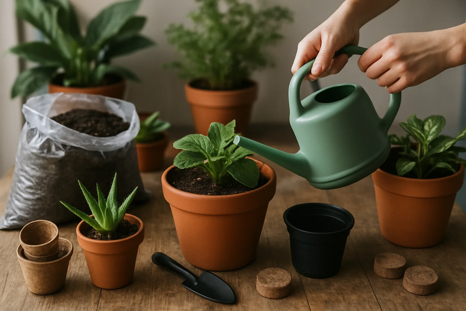 Insumos para plantas: guía práctica de cuidados, riego y luz