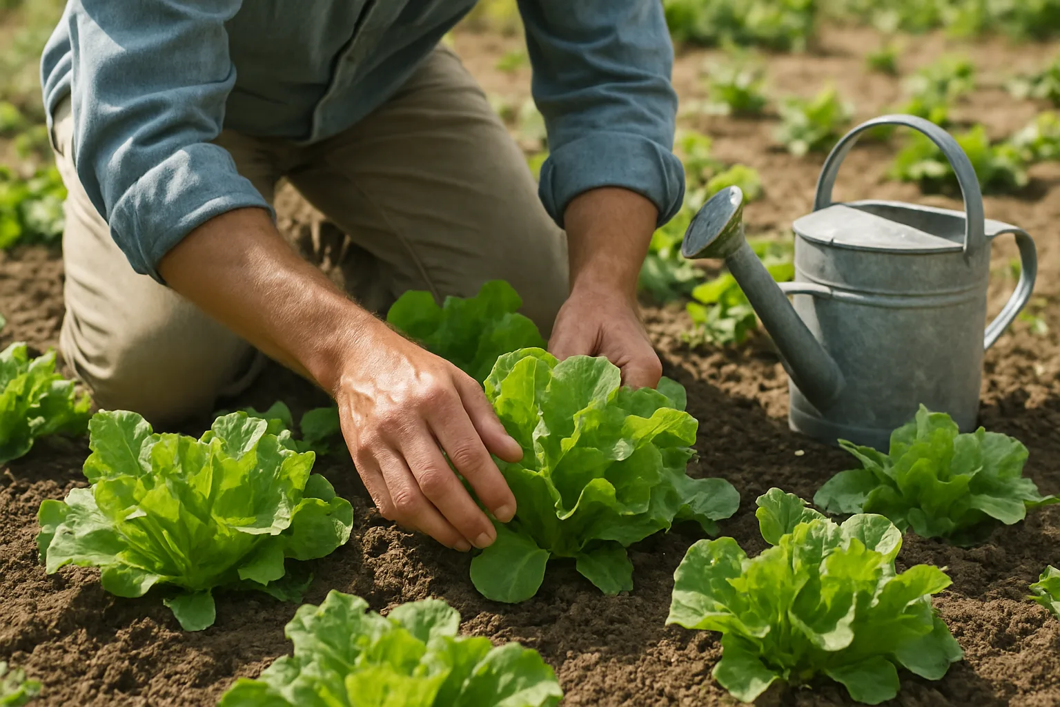 Lechuga criolla: guía práctica de cuidados, riego y luz para su cultivo en huerta