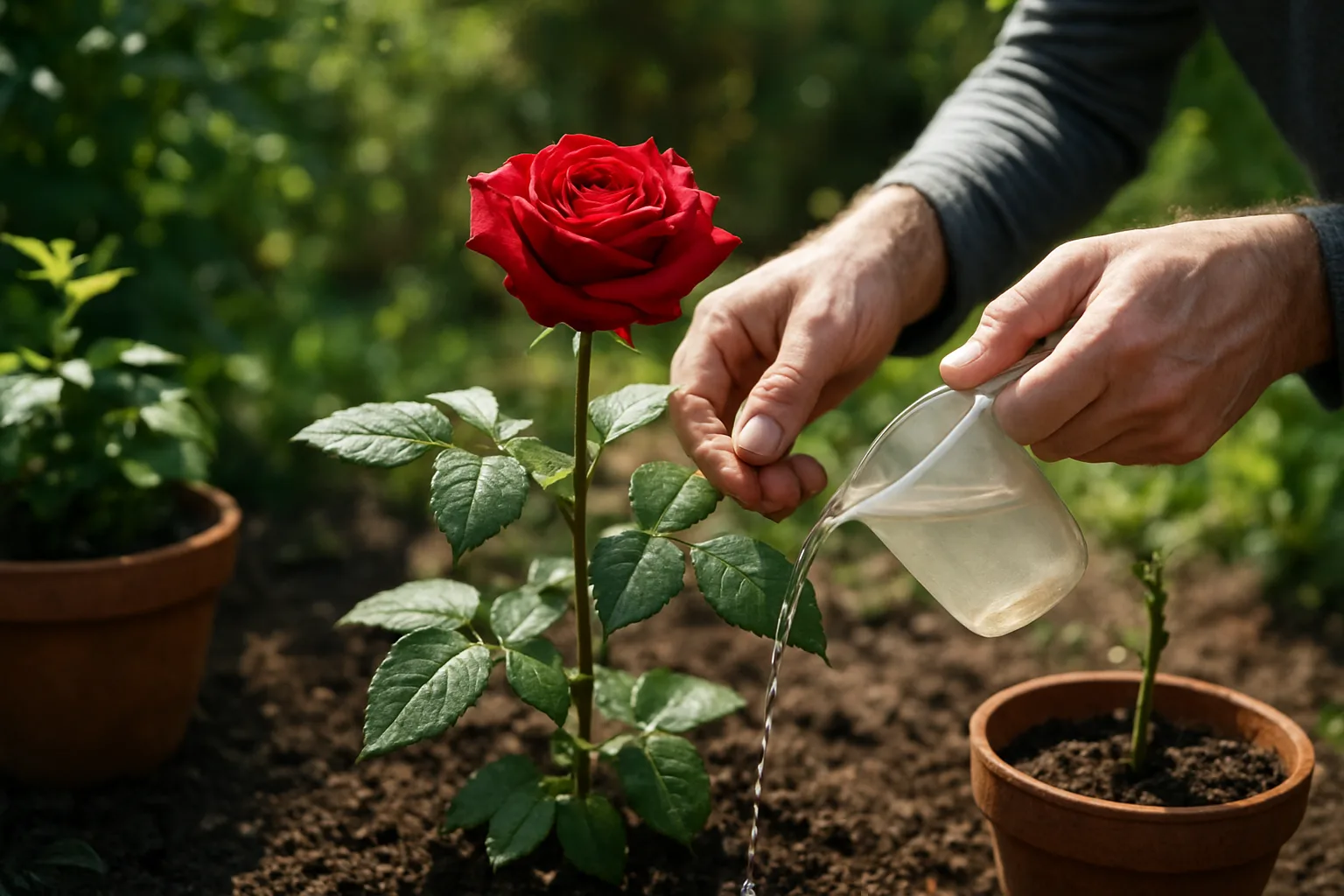 Rosa roja: guía práctica de riego, luz y reproducción para su cuidado eficaz