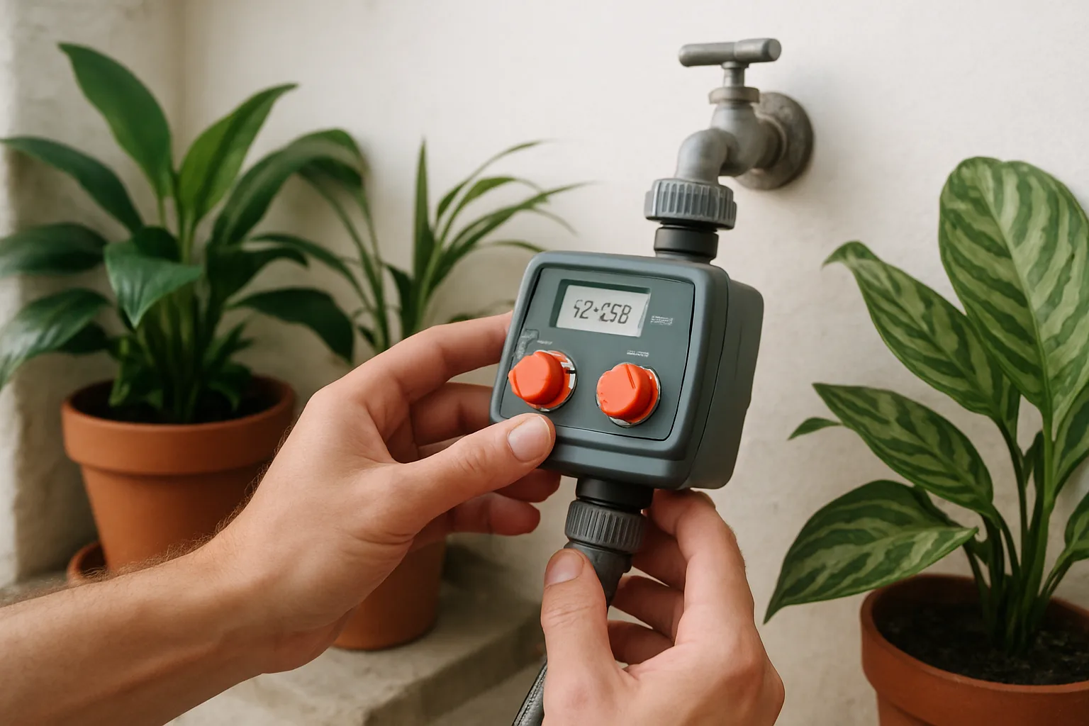 Cómo usar y mantener un programador de riego para tus plantas en casa